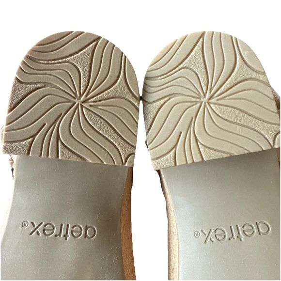 Aetrex Tory‎ Open Toe Heels Camel Beige Womens US Size 10 - Picture 8 of 9